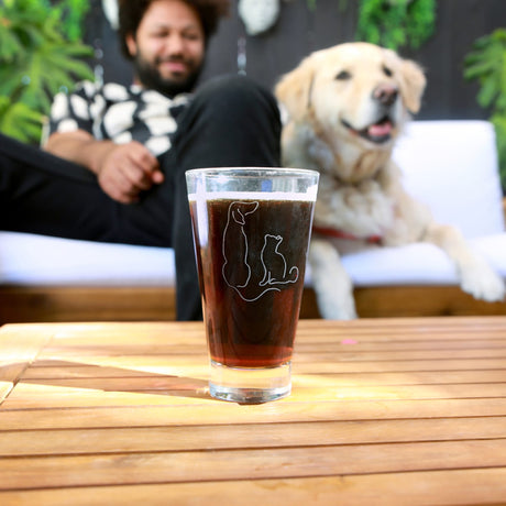 Libbey Modern Pets BFF's Tumbler Drinking Glasses, 14 ounce, Set of 4-Cocktails and Spirits-Parc Decor