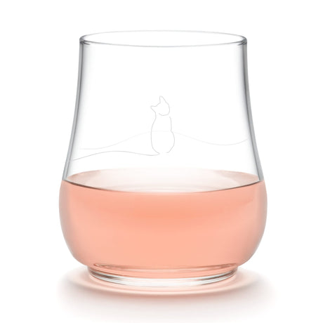 Libbey Modern Pets Meow All Purpose Glasses, 17 ounce, Set of 4-Cocktails and Spirits-Parc Decor
