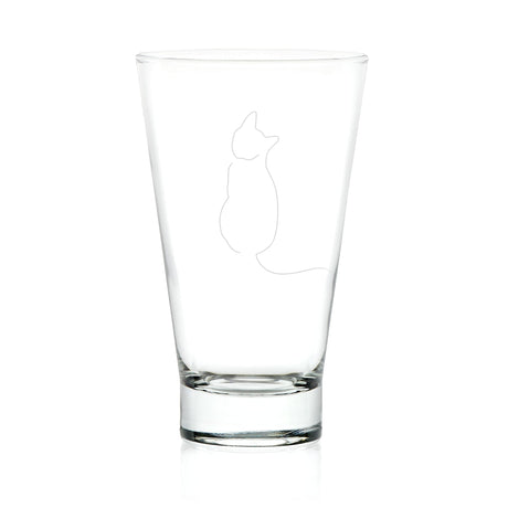 Libbey Modern Pets Simon Tumbler Drinking Glasses, 14 ounce, Set of 4