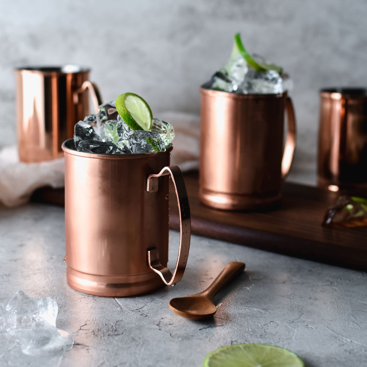 Libbey Moscow Mule Copper Mugs, 14 ounce, Set of 4-Beverageware-Parc Decor