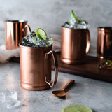Libbey Moscow Mule Copper Mugs, 14 ounce, Set of 4-Beverageware-Parc Decor