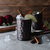 Libbey Moscow Mule Hammered Copper Mugs, 14 ounce, Set of 4