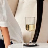 Libbey Paneled All Purpose Wine Glasses, 13.5 ounce, Set of 4-Stemware-Parc Decor