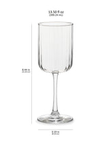 Libbey Paneled All Purpose Wine Glasses, 13.5 ounce, Set of 4-Stemware-Parc Decor