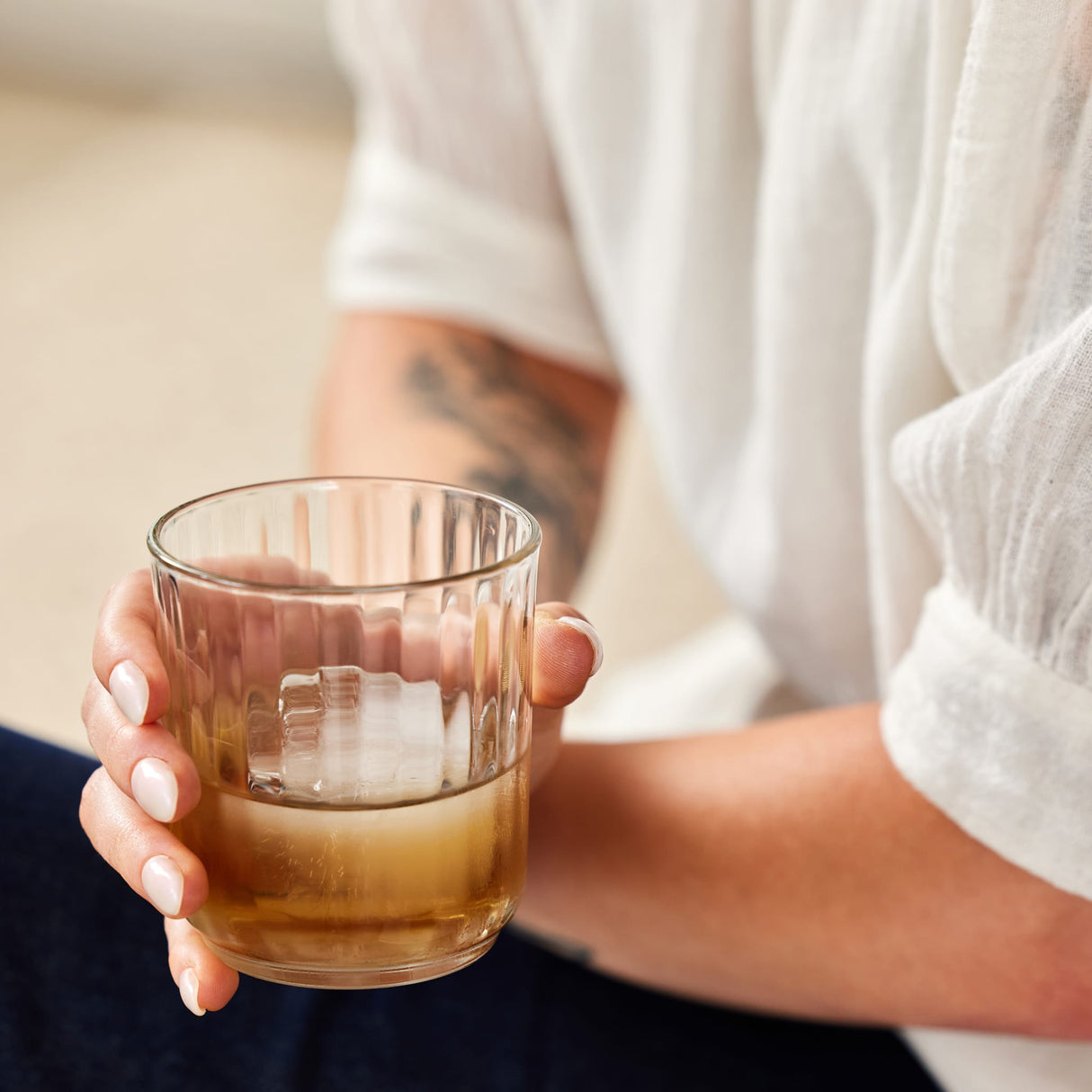 Libbey Paneled Double Old Fashioned Rocks Glasses, 11.2 ounce, Set of 6-Beverageware-Parc Decor