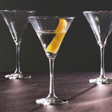 Libbey Paneled Martini Glasses, 9.5 ounce, Set of 4