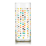Libbey Vintage Flower Power Party Dots Cooler Glasses, 16 ounce, Set of 4-Beverageware-Parc Decor