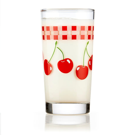 Libbey Vintage Juice Glasses, 11 ounce, Assorted, Set of 4