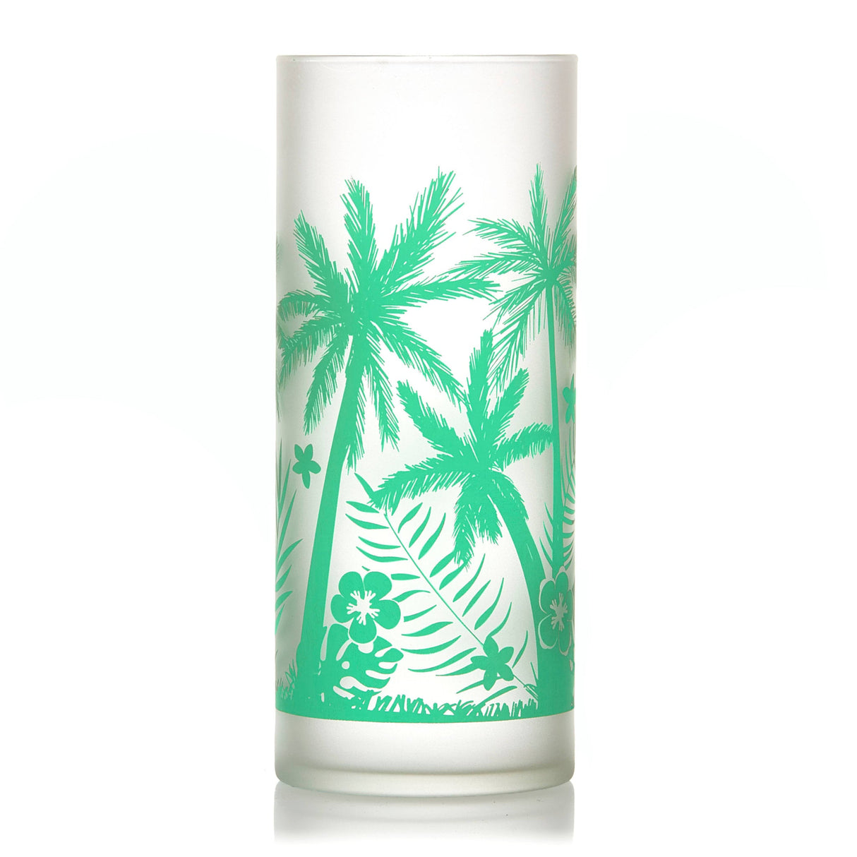 Libbey Vintage Palm Trees Cooler Glasses, 16 ounce, Set of 4-Beverageware-Parc Decor