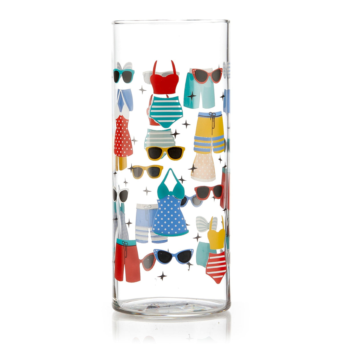 Libbey Vintage Swimsuits Cooler Glasses, 16 ounce, Set of 4-Beverageware-Parc Decor