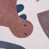 Libra Washable Kids Rug - Dinosaur rocket car rainbow-Rugs-Parc Decor