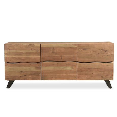 Light Acacia Live Edge Sideboard-Sideboard-Parc Decor