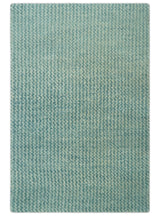 Light Blue and Beige Stripes Design Contemporary Custom Made wool Area Rug