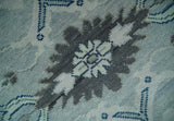 Light Blue Hand knotted Traditional Oushak Multi Size wool Area Rug
