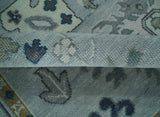 Light Blue Hand knotted Traditional Oushak Multi Size wool Area Rug