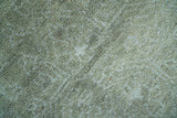 Light Green and Silver Traditional Large design 5x8 Hand Knotted wool and Art Silk Area Rug