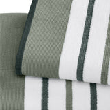 Decorative Cotton Stripe Bath Towel Set - Noelle Collection