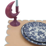 Lilac Crescent Moon Candle Holder - Pair-Candle Holder-Parc Decor