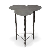 Lily Pad Side Table – Outdoor Iron Accent with Aged Patina-Table-Parc Decor