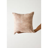 Linear Dusty Rose Hand-Felted Merino Wool Throw Pillow