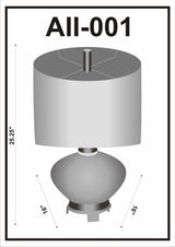 Lintangan Table Lamp - Clearance-Lighting-Parc Decor