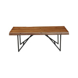 Live Edge Coffee Table, Light Walnut