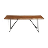 Live Edge Dining Table, Light Walnut-Dining Tables-Parc Decor