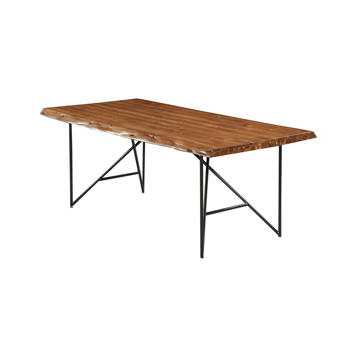 Live Edge Dining Table, Light Walnut-Dining Tables-Parc Decor