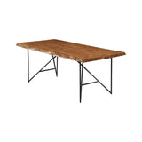 Live Edge Dining Table, Light Walnut-Dining Tables-Parc Decor