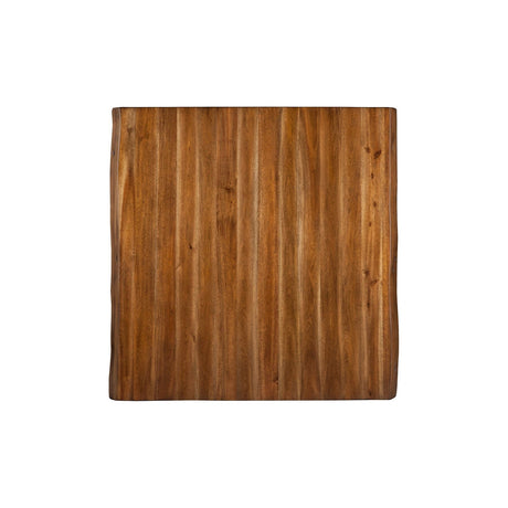 Live Edge Pub Table, Light Walnut-Pub Table-Parc Decor