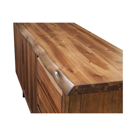 Live Edge Server, Light Walnut-Servers & Sideboards-Parc Decor