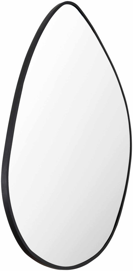 Lochovice Black Distressed Wood Mirror-Mirrors-Parc Decor