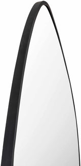 Lochovice Black Distressed Wood Mirror-Mirrors-Parc Decor