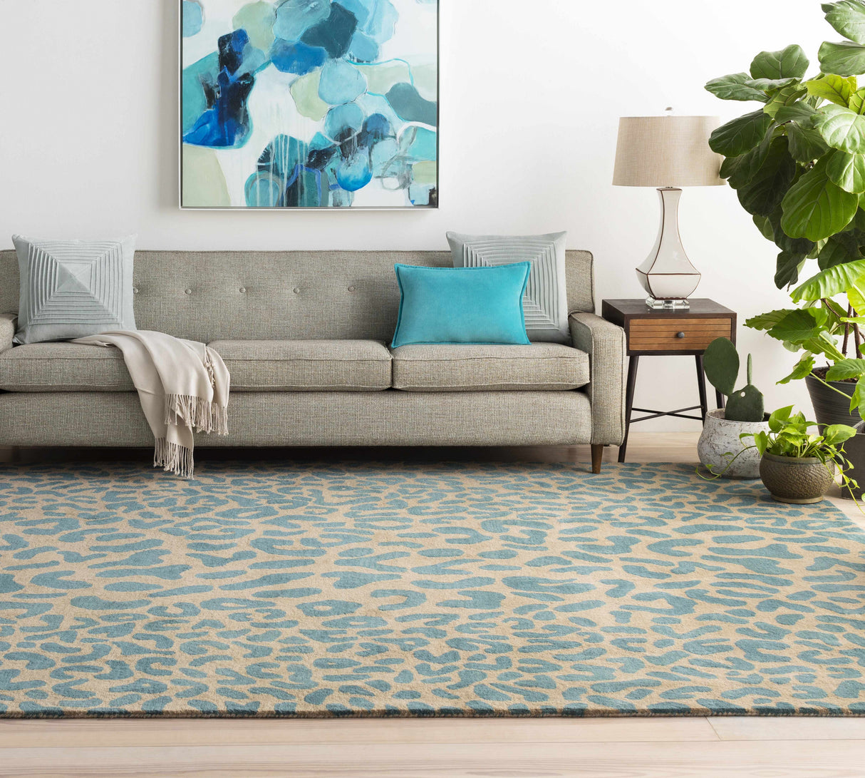 Lockbourne Leopard Print Area Rug-Rugs-Parc Decor