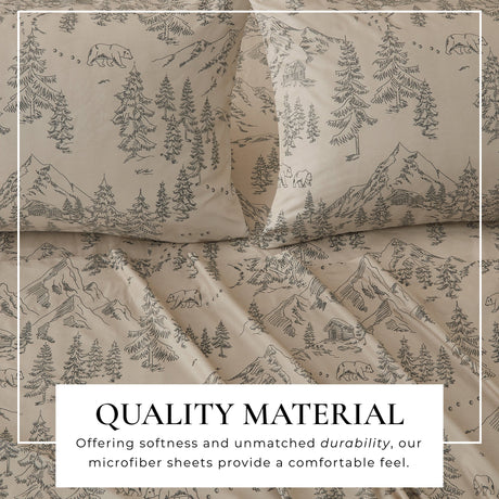 Lodge Printed Sheet Set - Mountain Ridge Collection