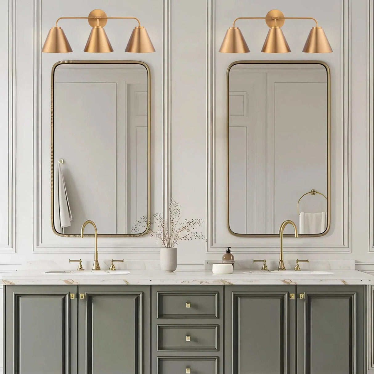 Loft Lantern Modern 3-Light Vanity Light