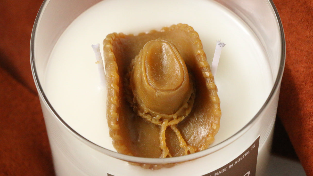 Lone Star Leather Container Candle-Candles-Parc Decor