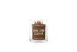 Lone Star Leather Container Candle-Candles-Parc Decor