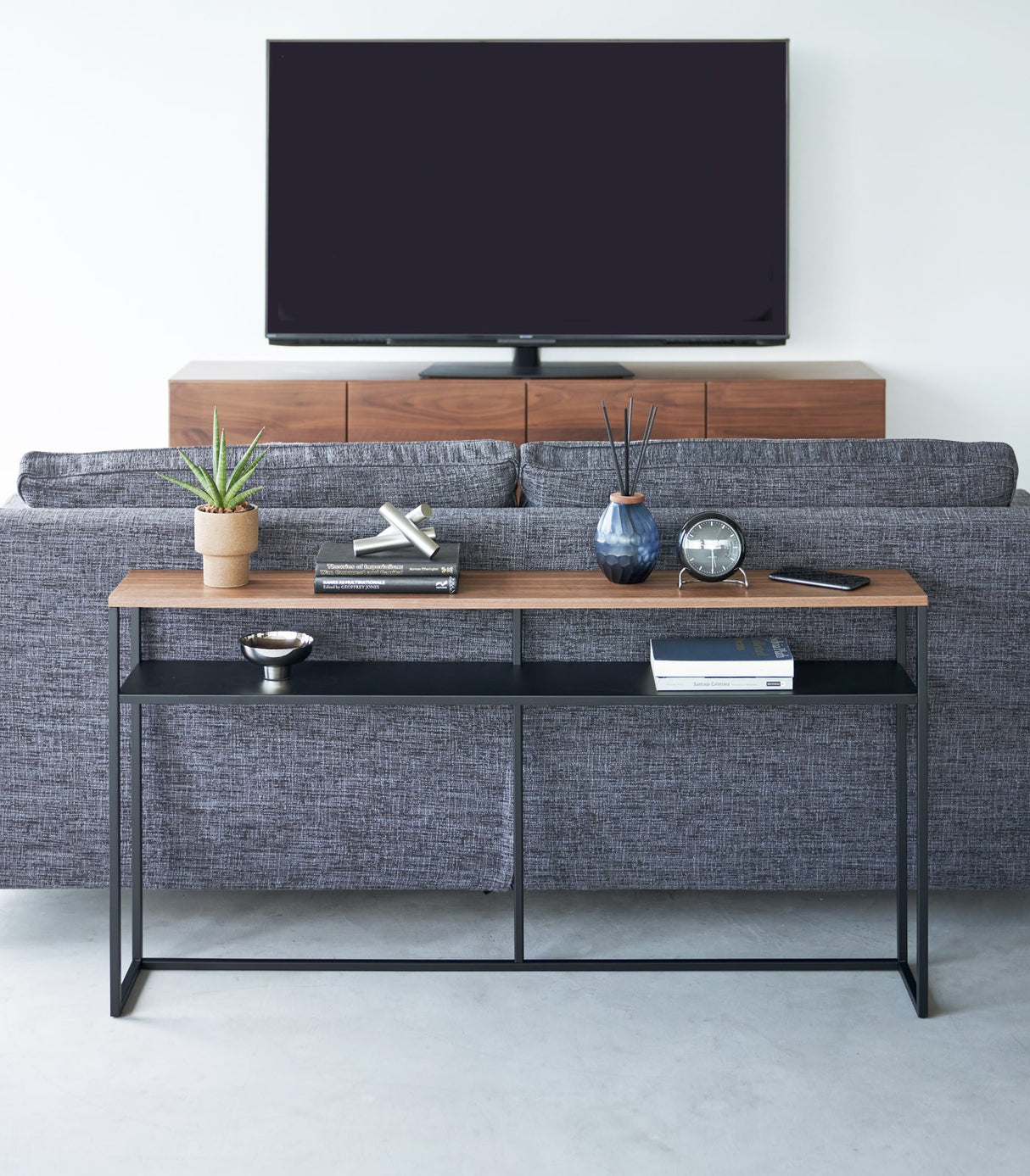 Long Console Table - Steel