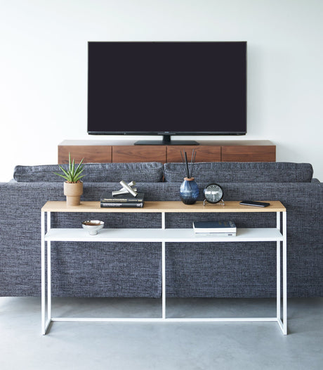 Long Console Table - Steel