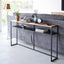 Long Console Table - Steel