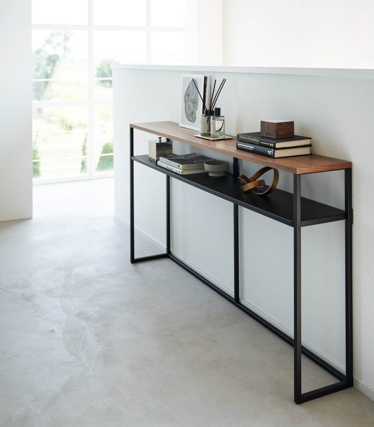 Long Console Table - Steel-End + Side Tables-Parc Decor