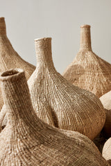 Long-Necked Ilala Garlic Gourd Basket-Baskets & Vessels-Parc Decor