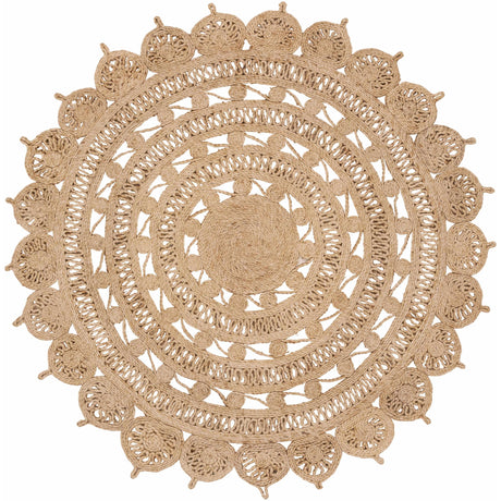 Longville Round Jute Rug - Clearance-Rugs-Parc Decor