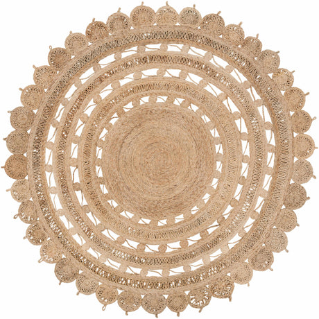 Longville Round Jute Rug - Clearance-Rugs-Parc Decor