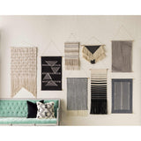 Lopez Navy Cotton Striped Wall Hanging-Decor-Parc Decor