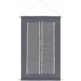 Lopez Navy Cotton Striped Wall Hanging-Decor-Parc Decor