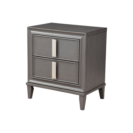 Lorraine Nightstand, Dark Grey-Nightstands-Parc Decor