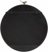 Loughlinstown Gold Frame Round Mirror-Mirrors-Parc Decor