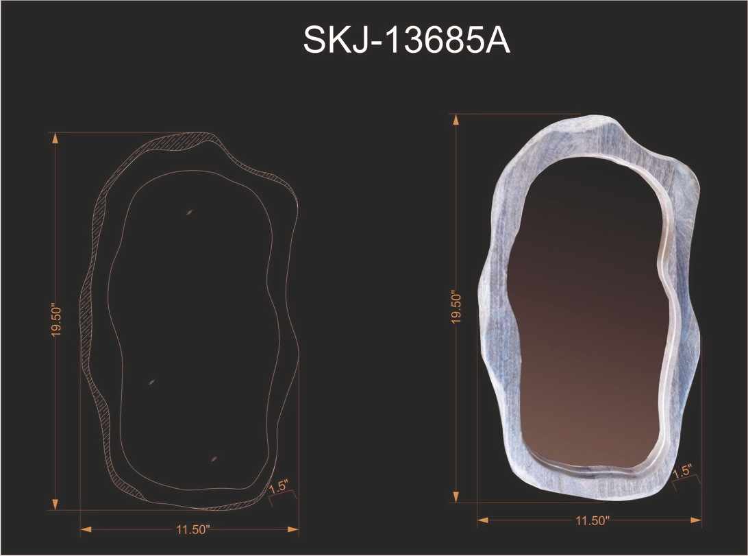 Louiseville Gold Frame Round Mirror-Mirrors-Parc Decor